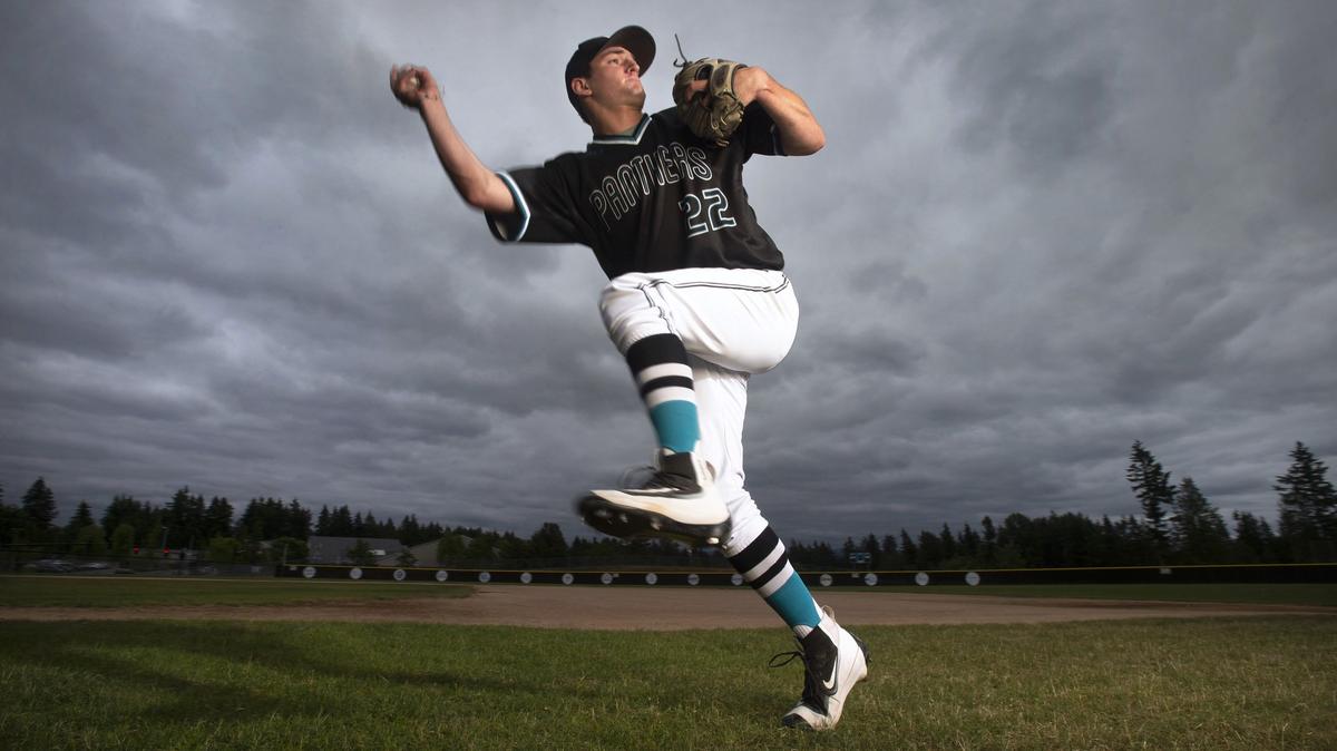 Bonney Lake senior shortstop Matthew Gretler is The News Tribune's 2018 All-Area Baseball player of the year. He is shown at Bonney Lake High School on Thursday, June 7, 2018.