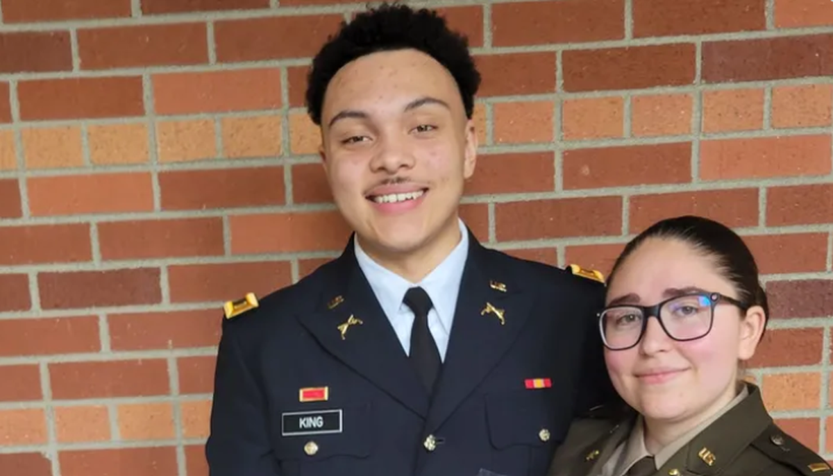 Rudolph King III is pictured alongside his fiancée, Sarah Layne. King was killed in a drive-by shooting Sept. 12, 2023 on 20th Street East in Fife.