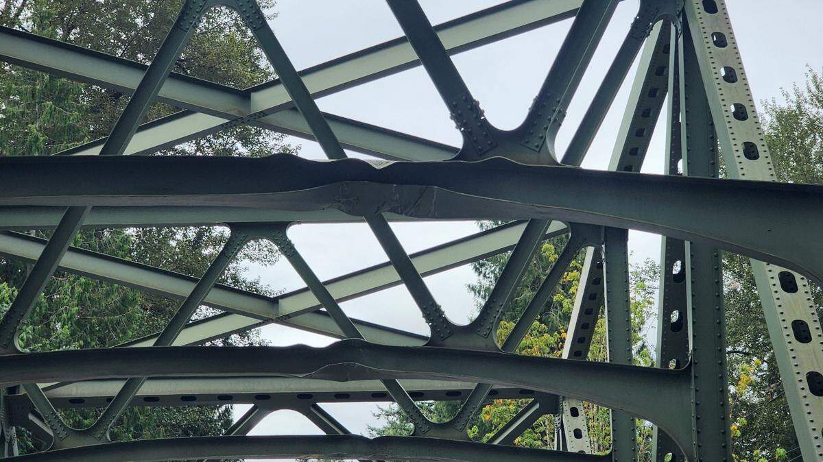 A crash on the White River Bridge in Buckley caused damage to the structure on August 18, 2025.