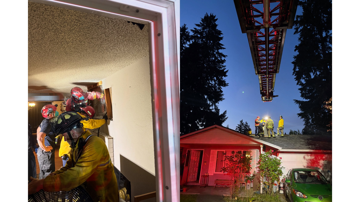 Members of West Pierce Fire & Rescue’s technical rescue team safely extracted a 13-year-old trapped inside a chimney Monday night.
