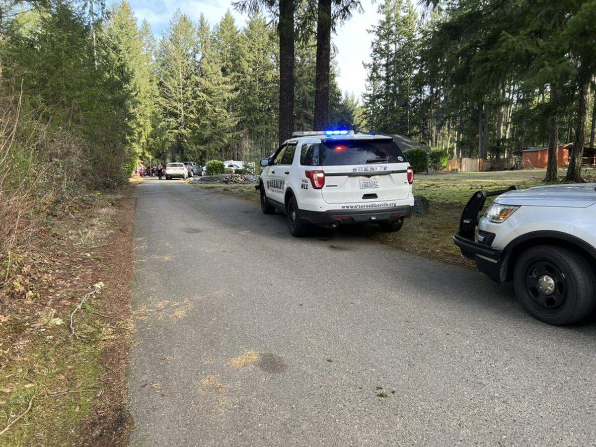 Pierce County Sheriff’s Department deputies and detectives responded Thursday, Feb. 2, 2023 to a residence near Graham to investigate a homicide. Deputies said a man was shot and killed in a home’s backyard.