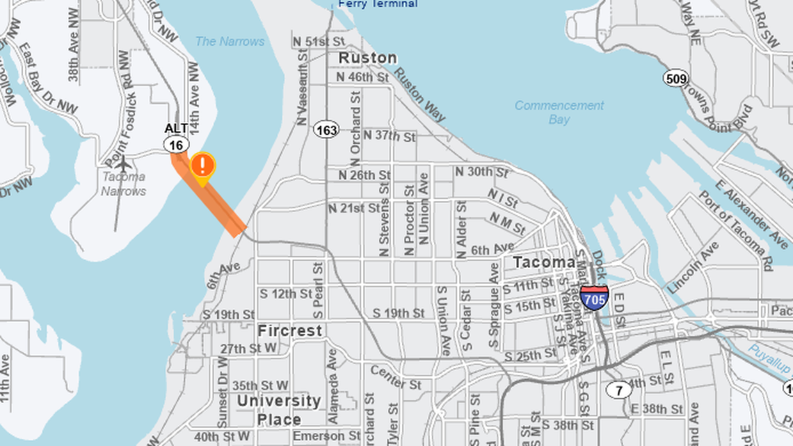 Two right lanes of the eastbound Tacoma Narrows Bridge from Gig Harbor to Tacoma will be closed from 7 p.m. Friday, May 9 to 4 a.m. Friday, May 10, 2025, according to the Washington State Department of Transportation.