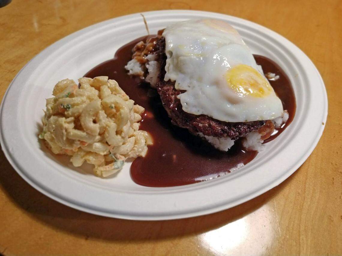 The double loco moco at Da Tiki Hut in Tacoma.