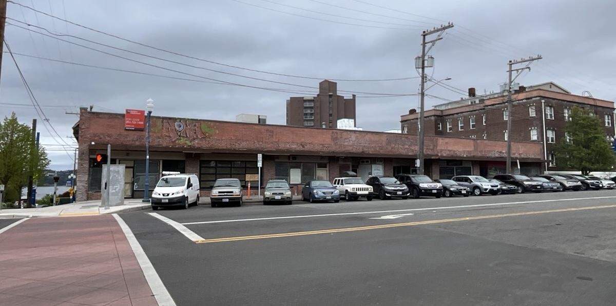 The former Harvester restaurant site, 15-29 N. Tacoma Avenue, is seen here in April 2024. The site sold in October.