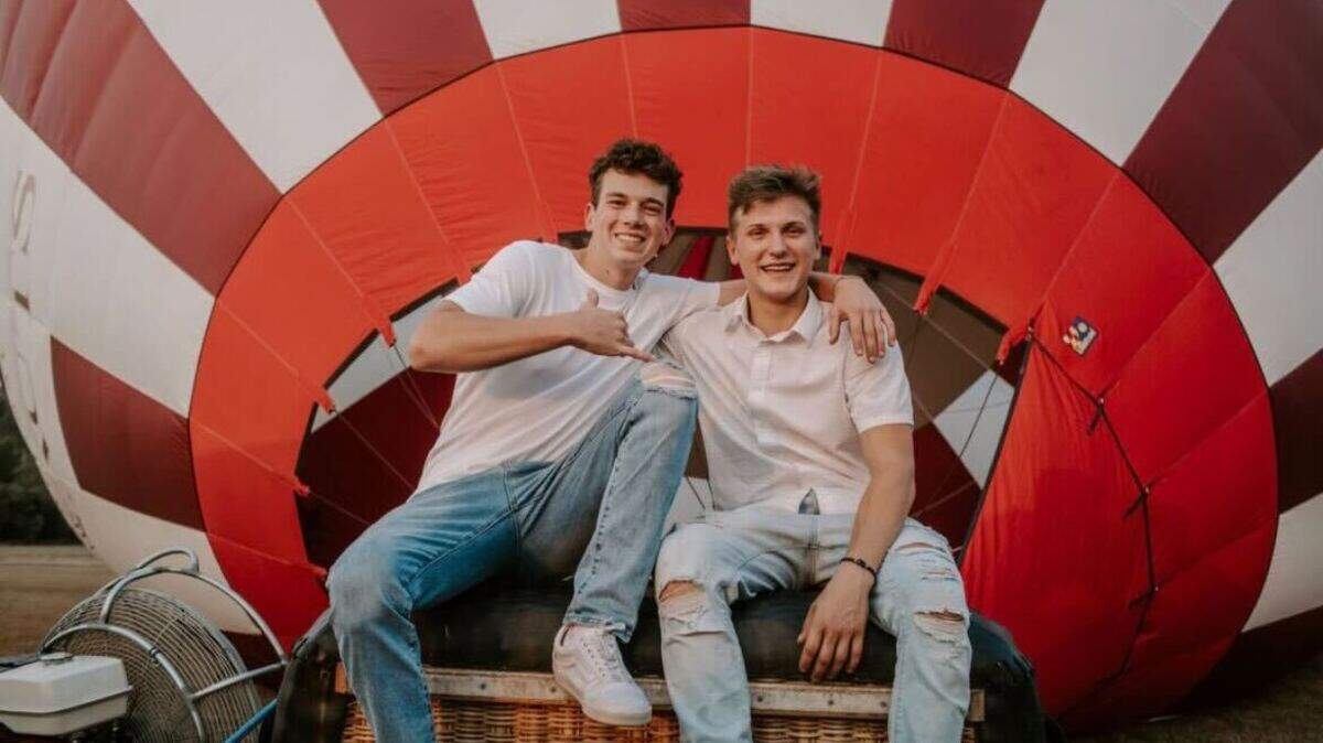 Sumner High School students Cooper Dill, left, and Aidan Hughes, right. Dill and Hughes participated in Seattle Ballooning’s first Aeronaut Training Program last summer. This year, the program will be accepting applications until March 1.