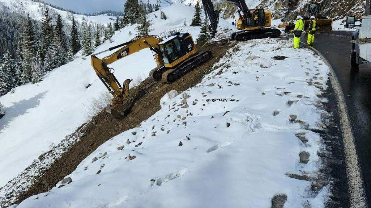 All of state Route 410 through the Cascade Range will reopen, including the Chinook Pass, by Friday morning.