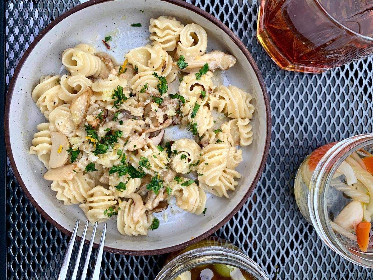 On Tuesdays, enjoy en Rama’s homemade pasta, pickles and more alongside an unusual bottle of wine for half the standard price.