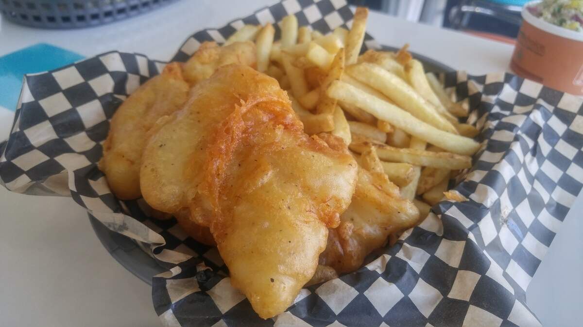 Fried cod at Fish Fish Fish.