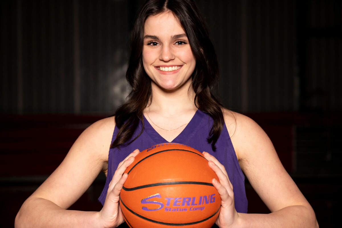 New Tribune’s player of the year Alyson Deaver, of Sumner, poses for a portrait on Wednesday, March 16, 2022, at Silas High School in Tacoma, Wash.
