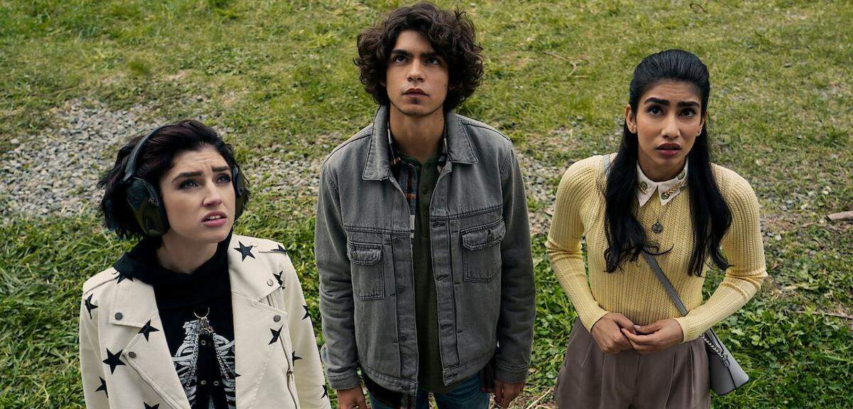(From left) Morgan Taylor Campbell, Iñaki Godoy and Rhianna Jagpal star in “The Imperfects” on Netflix.