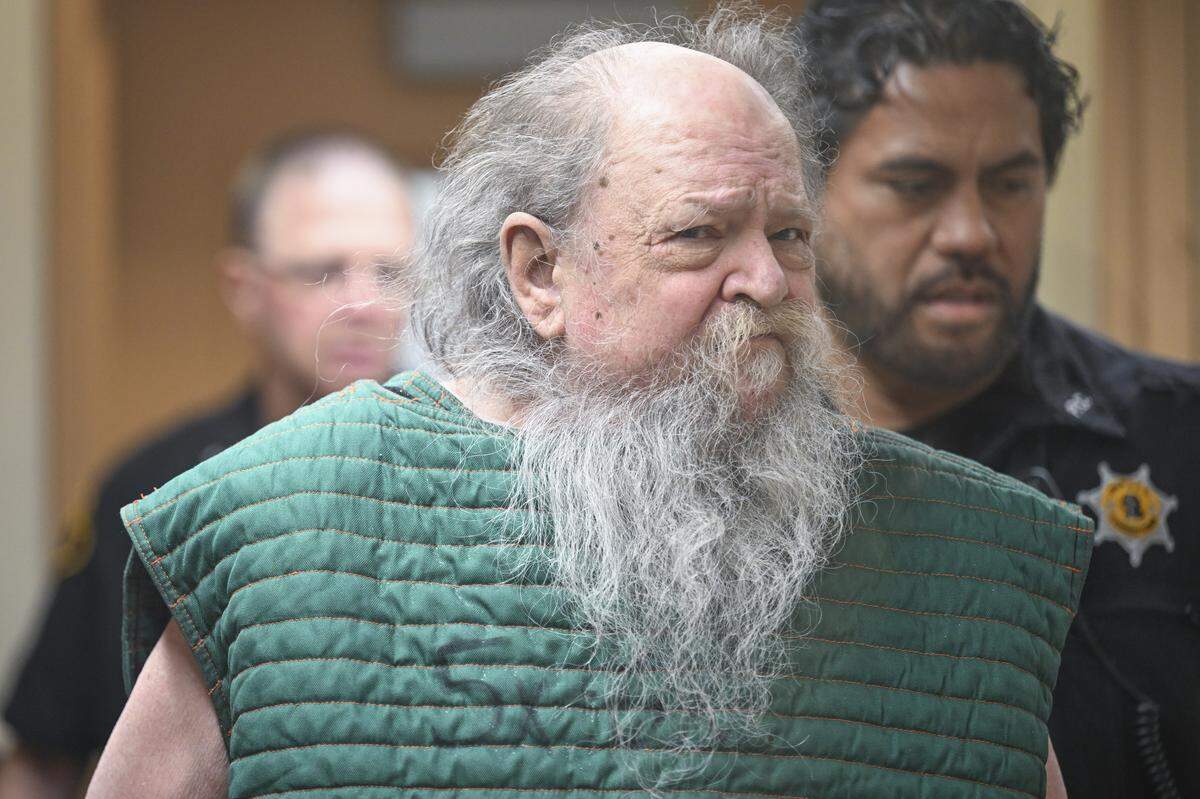 James Robert Randle is arraigned on Thursday, April 2, 2026, at Pierce County Superior Court in Tacoma. Randle has been charged with first-degree murder for allegedly killing his estranged wife Janice Randle in 1992.