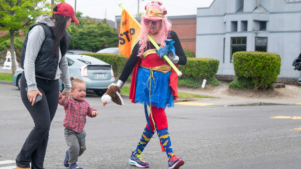 Beloved Tacoma school crossing guard known for her crazy outfits laid off