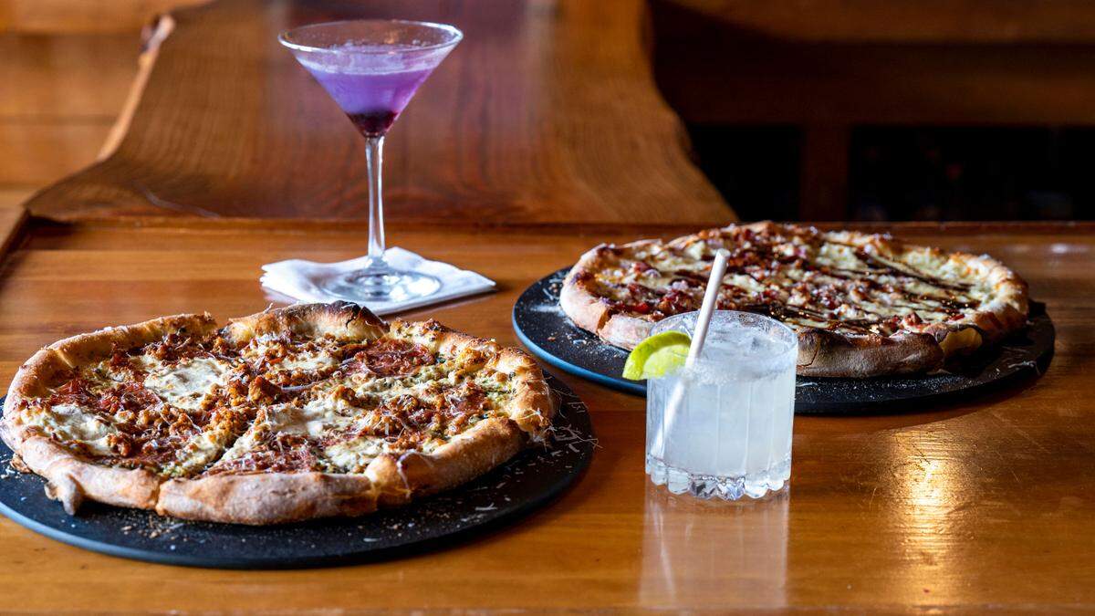 Like its sister restaurant Millville Pizza Co., the pies at Millhouse & The Blind Pig are topped simply, such as the Chinook with mozzarella, bleu cheese and bacon or the Mustang with pesto, pepperoni, chorizo and burrata.