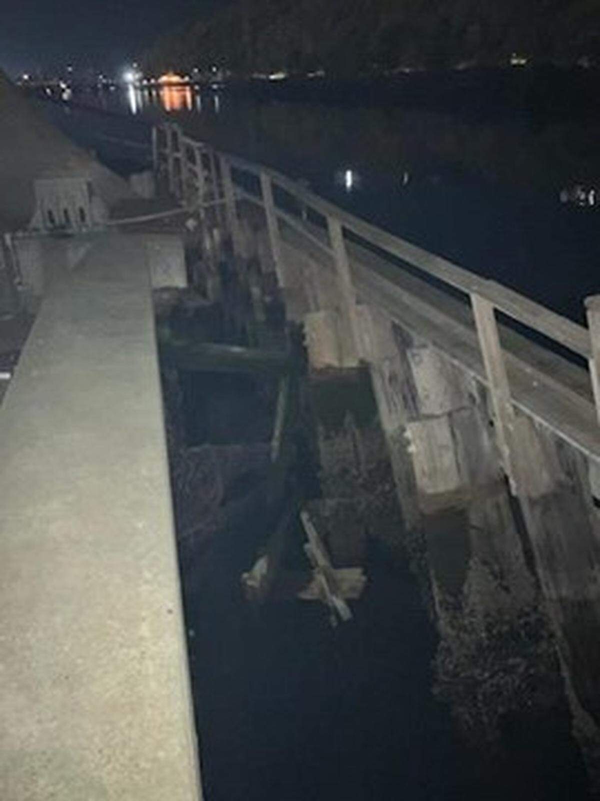 One of the main fenders that protects the Hylebos Bridge was damaged by a boat Friday morning.