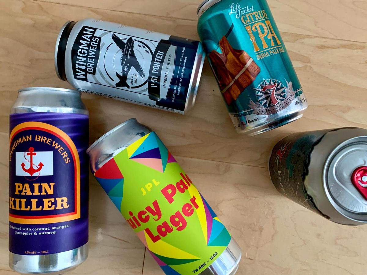 Wingman Brewers and 7 Seas Brewing both operate taprooms near the Dome District in Tacoma, Wash.