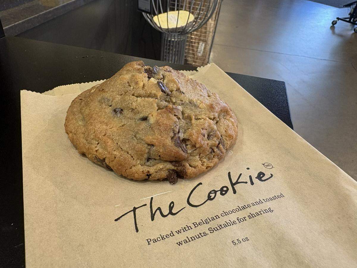 Metropolitan Market provides a mountain of a cookie for $4.19.