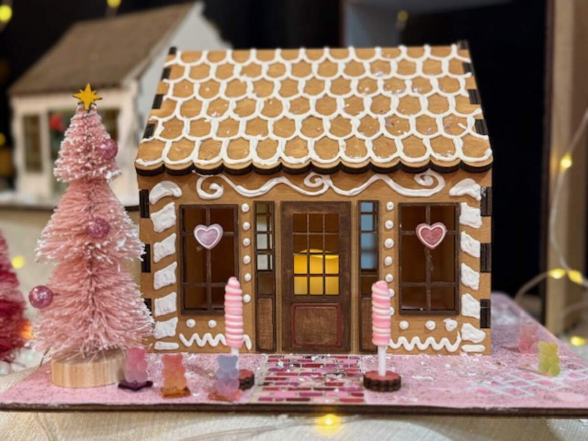 Trisha Radosavljevic, owner of Maeberry Design, said she was inspired to create miniature wooden homes after deciding she didn’t like the idea of making gingerbread houses and throwing them away.