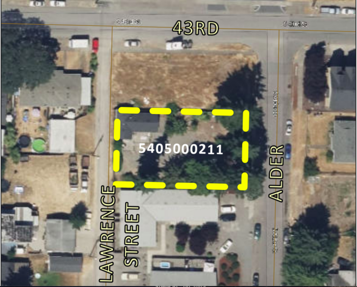 A map shared with the Tacoma City Council agenda of June 20 shows where a planned 60-unit apartment site is in the works near the Tacoma Mall.