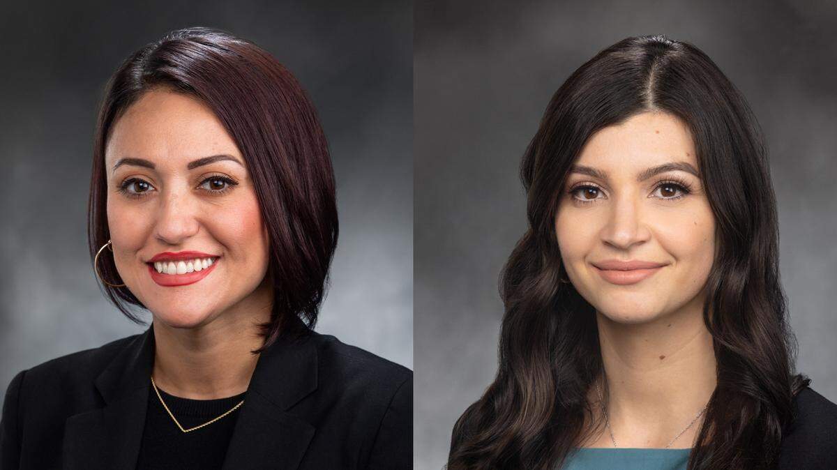 State Sen. Yasmin Trudeau, D-Tacoma, (left) and Sharlett Mena, D-Tacoma.