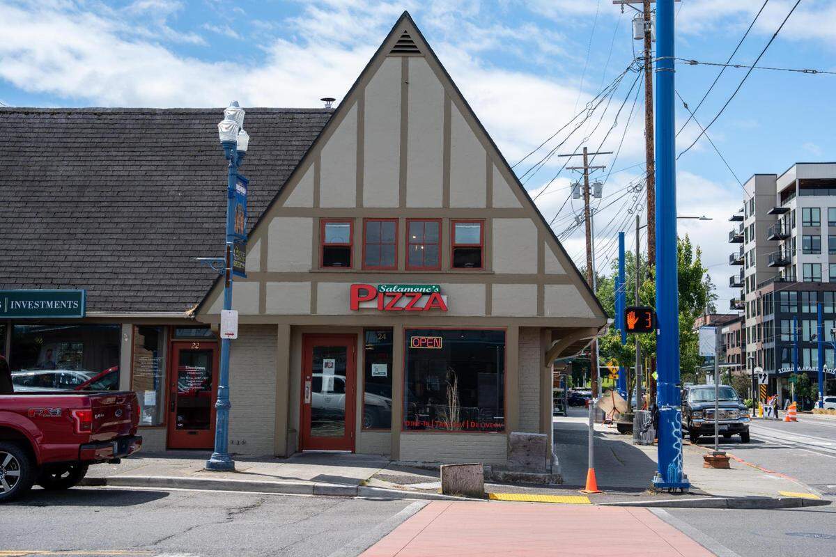 Styled after Brooklyn shops, the original Salamone’s Pizza opened at 24 N Tacoma Ave. in 2018.