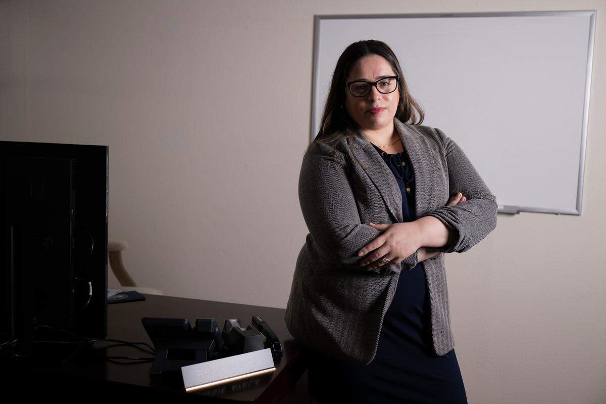 Pierce County Council member Rosie Ayala, District 4, poses for a portrait in her office, on Tuesday, Jan. 7, 2025, in Tacoma, Wash.