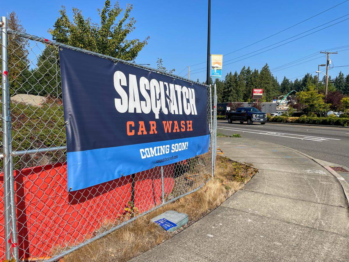 Sasquatch Car Wash at 18207 state Route 410 in Bonney Lake, Wash., will open in 2024.