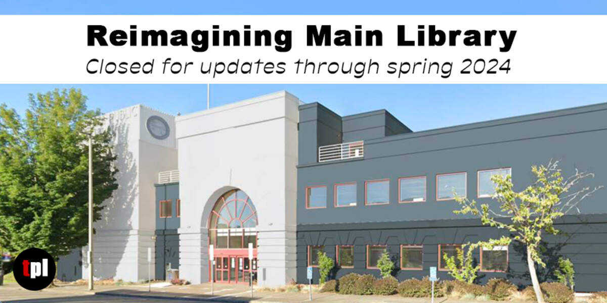 A rendering of Tacoma Public Libary’s main branch showing how it will appear when renovated in 2024.
