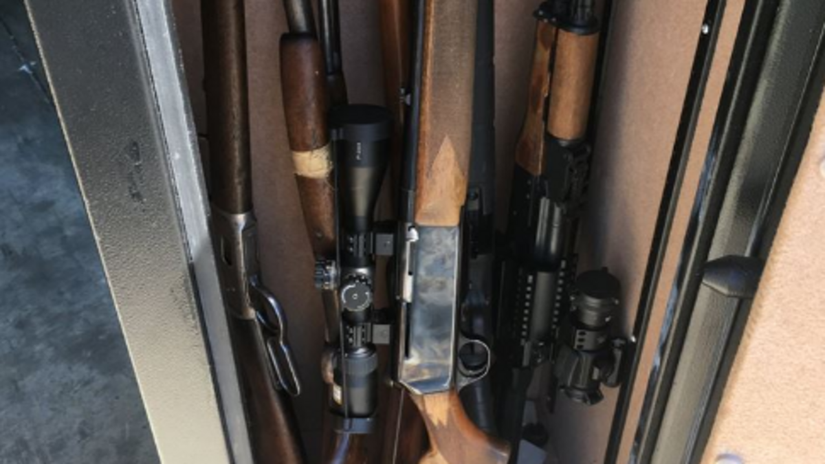 These guns were recovered by the Pierce County Sheriff's Department following a burglary Monday in the McMillan area.
