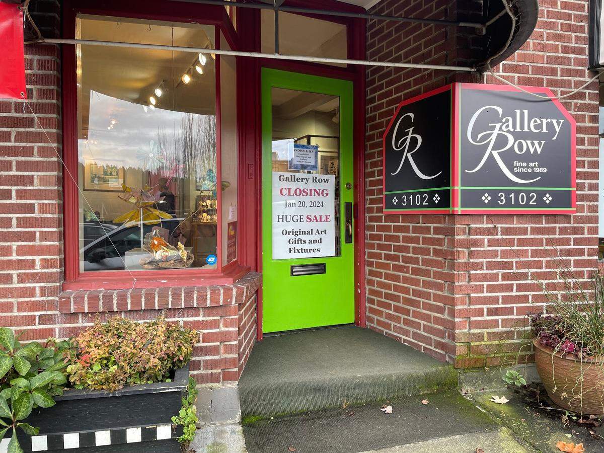 Gallery Row at 3102 Harborview Dr. in Gig Harbor will permanently close Jan. 20.