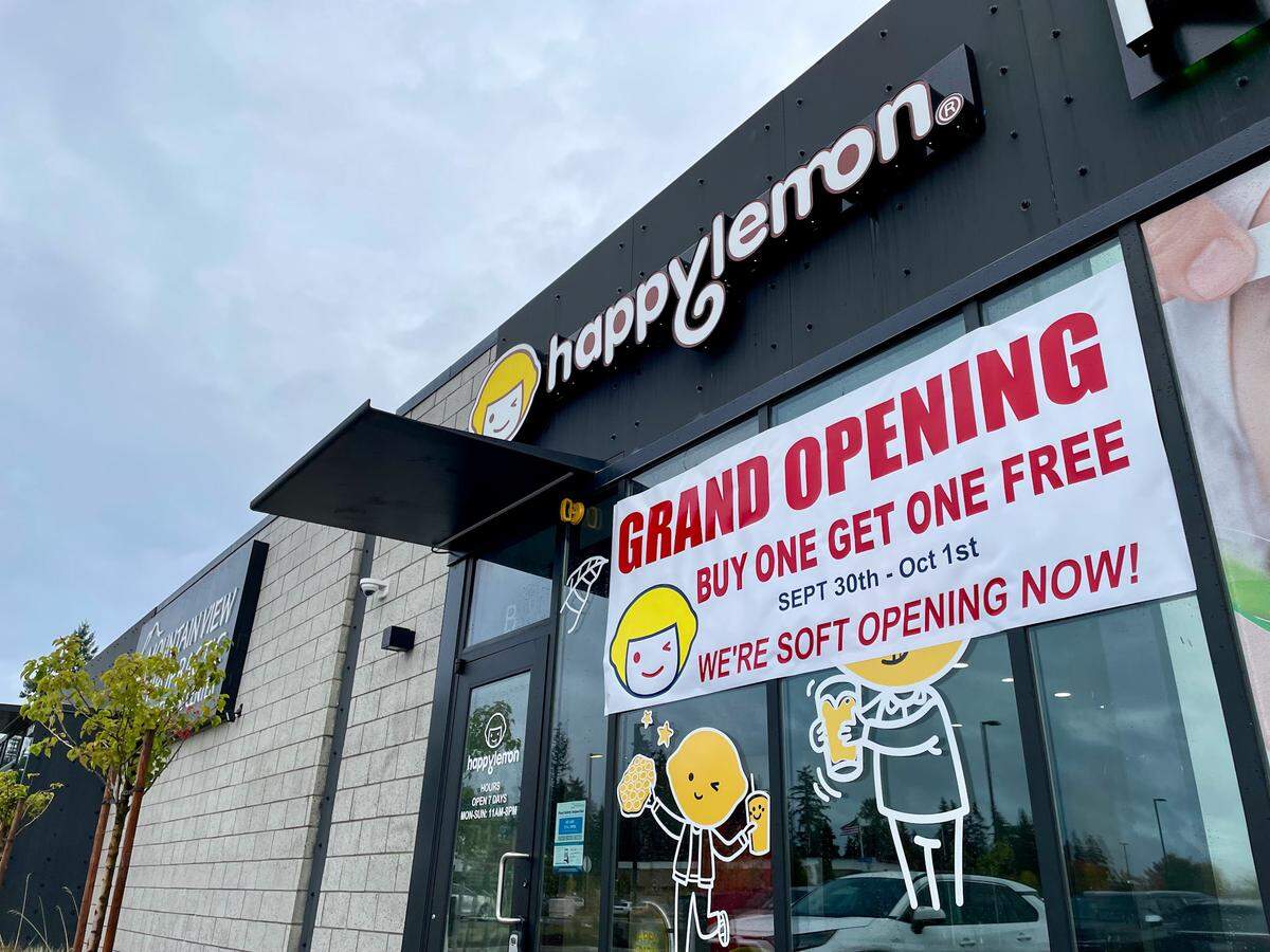 Happy Lemon at 9812 205th Ave. E in Bonney Lake, Wash., is open 11 a.m. to 8 p.m. every day.