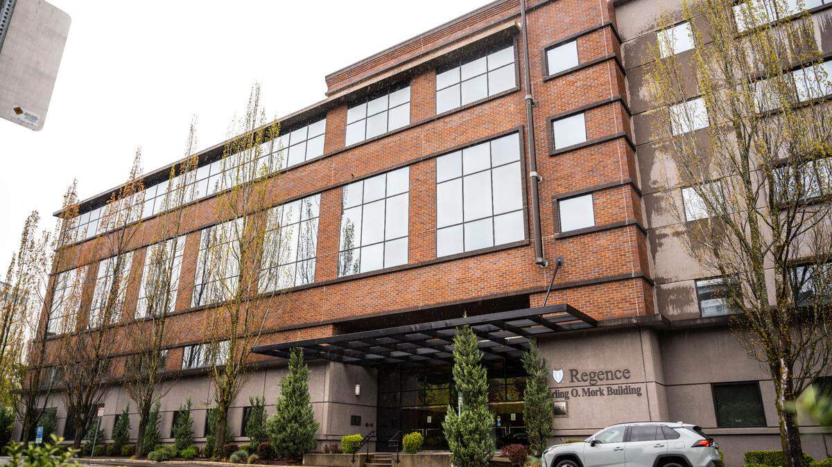 A view of an office building in downtown Tacoma that Pierce County plans to purchase to house several county departments. Photographed on May 5, 2023.