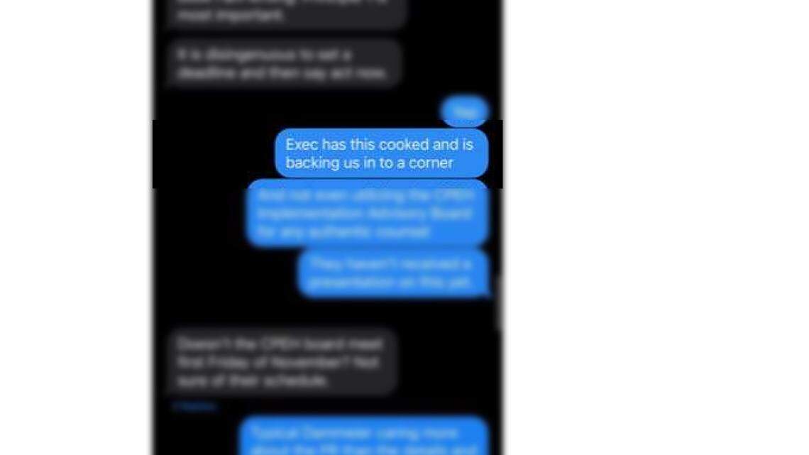 In this Oct. 24, 2022, text message to Richard Dorsett, an advocate for the homeless, Pierce County Council Chairman Ryan Mello expressed frustration with the county Executive’s Office’s efforts to develop the Pierce County Village.