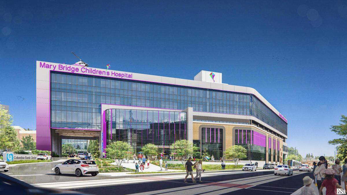 A rendering of the Mary Bridge Children’s Hospital.