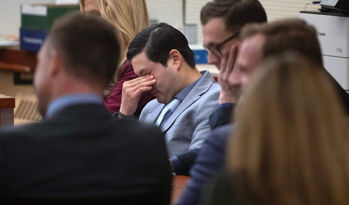 Tacoma police officer Timothy Rankin sits with his attorneys Tuesday as an alternate juror is seated during the trial in the death of Manuel Ellis.