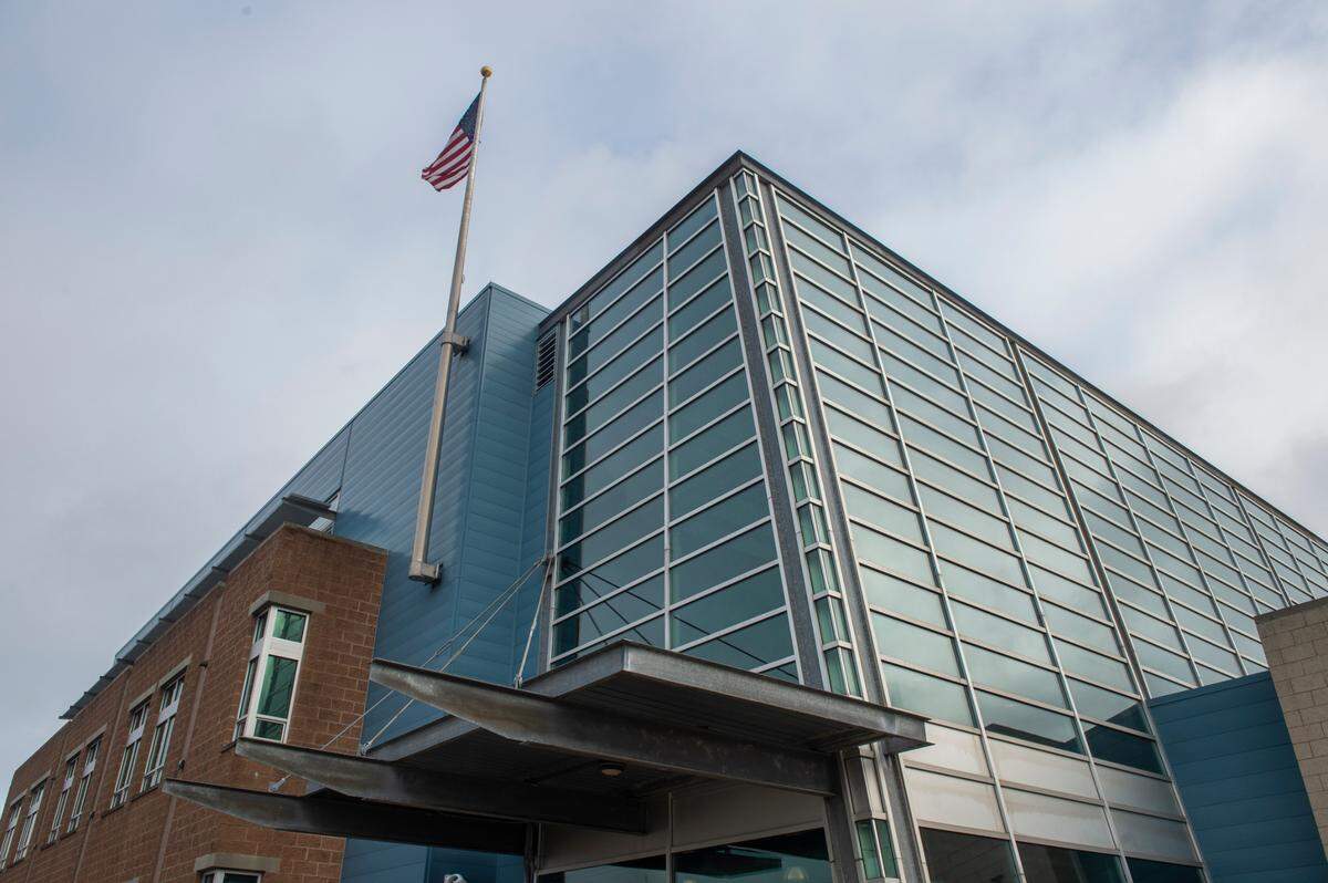 The Tacoma Police Department headquarters at 3701 S. Pine St. on Nov. 26, 2020.