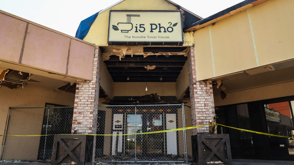 i5 Pho restaurant has extensive damages on the roof area after a fire erupted on Friday, June 16.