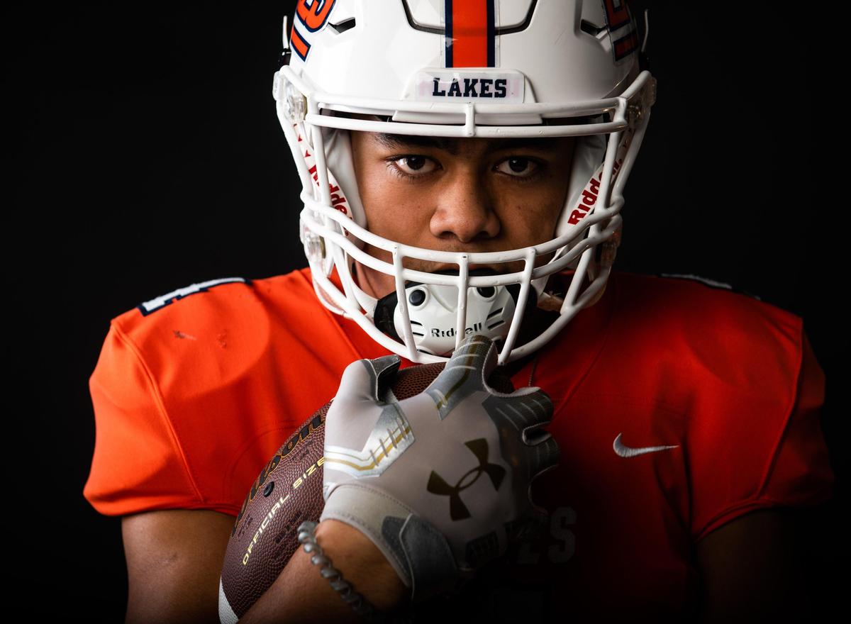 Lakes’ Devon Nofoa-Masoe photographed in Tacoma, Wash., on Sunday, Dec. 8, 2019.
