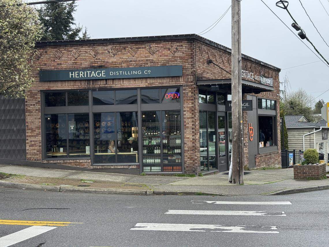 Heritage Distilling Co. previously served whiskey and cocktails in their tasting room at 3118 Harborview Dr. in Gig Harbor, Wash., pictured Thursday, March 27, 2025. The company closed all of their tasting rooms at the end of 2025.