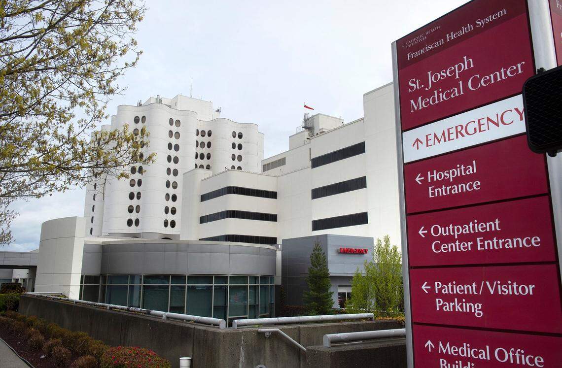 St. Joseph Medical Center in Tacoma shown on Tuesday, April 16, 2019.