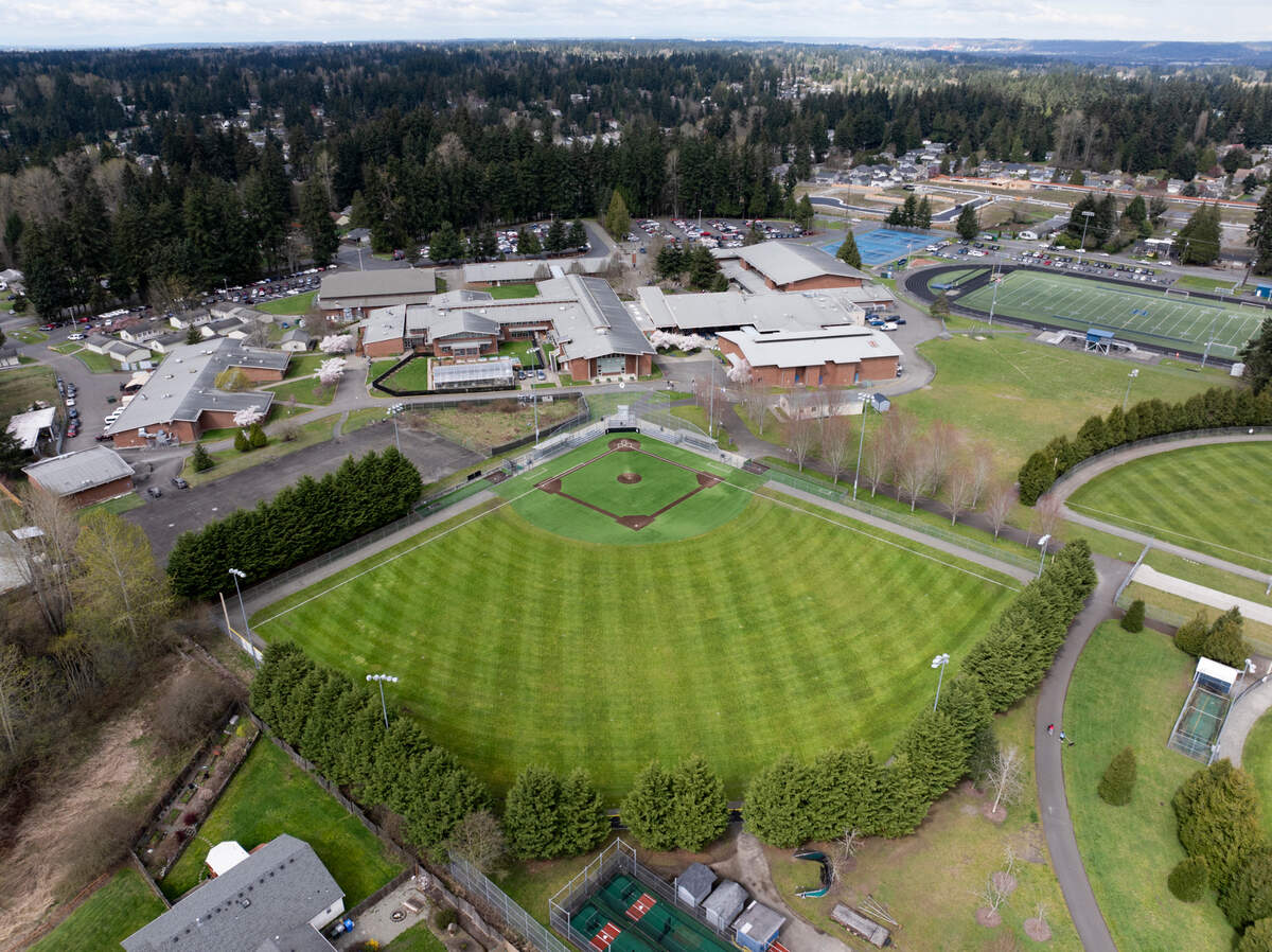 The Heritage Baseball Field 5, on Thursday, April 3, 2025, at Heritage Recreation Center, in South Hill, Wash.