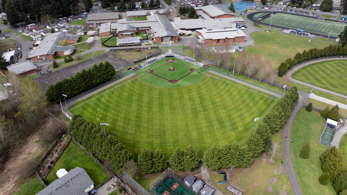 The Heritage Baseball Field 5, on Thursday, April 3, 2025, at Heritage Recreation Center, in South Hill, Wash.