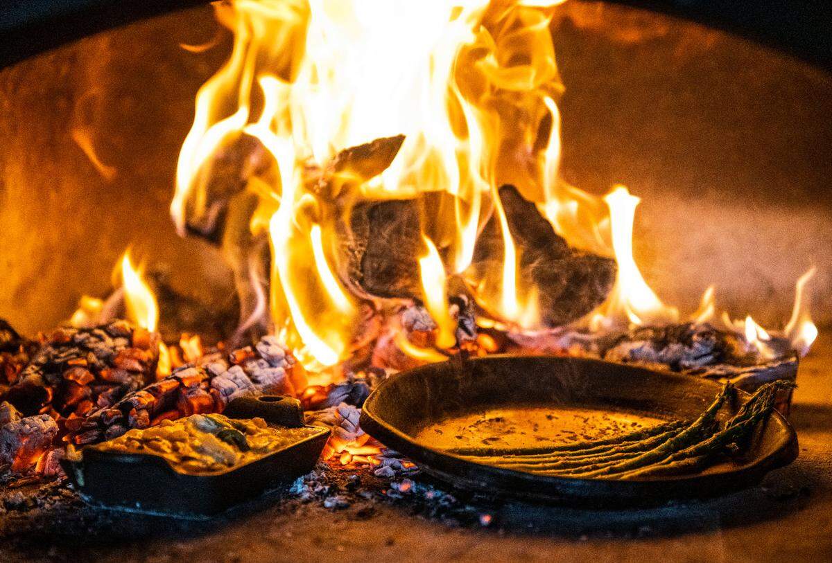 Cuerno Bravo, a steakhouse in downtown Tacoma, touts its wood-fired oven and sourcing of “wagyu” beef from the U.S., Japan and Australia.