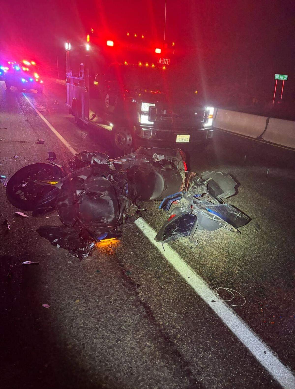 Galen Morris said he was struck by a vehicle on a road in Kent on Nov. 22, 2025.