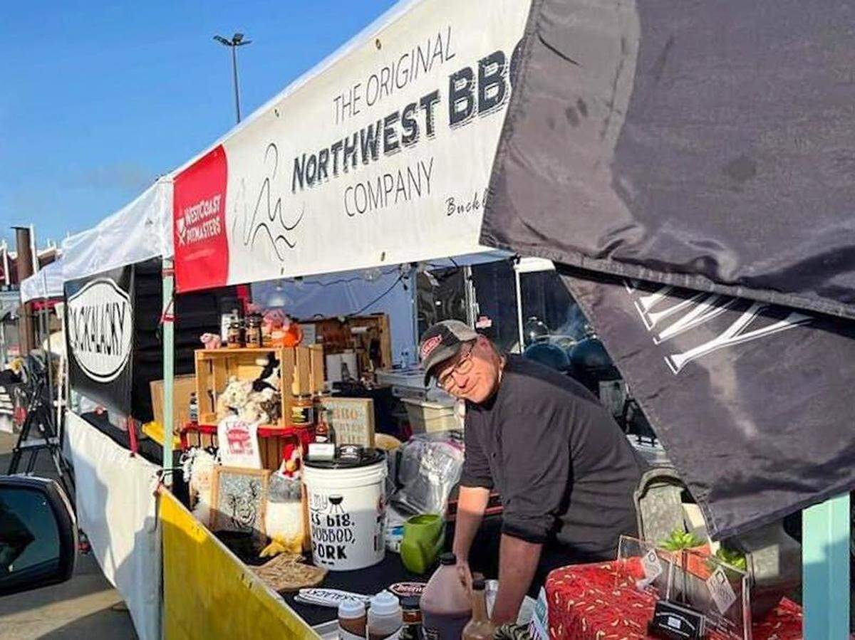 Paul Glavanits owns The Original Northwest BBQ Company in Buckley. He’s been working the grill since 1996.