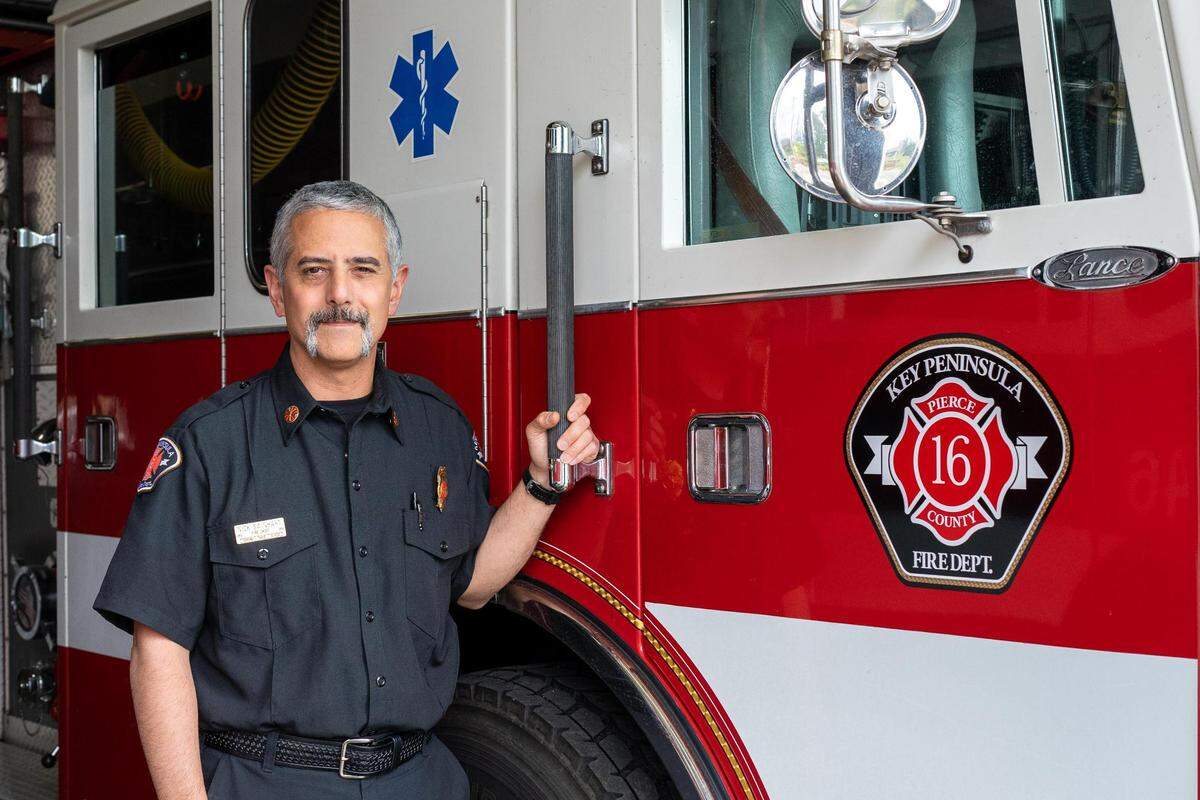 Dominick “Nick” Swinhart is Key Peninsula Fire Department’s new chief. He has been in the fire service for more than 30 years and was hired to be the new fire chief in April and started on May 16.