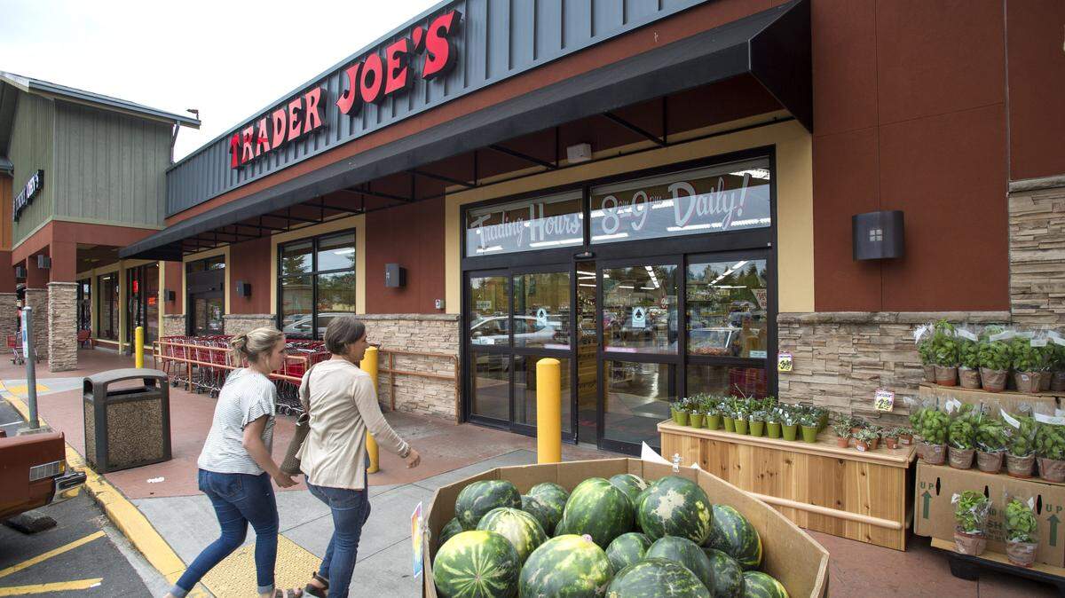 Customers enter Trader Joe’s in University Place in 2017. The store remains Pierce County’s sole location for the retailer.