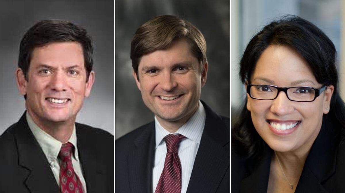 The three incumbents are the TNT Editorial Board’s picks for Legislative District 30. They are (from left) Sen. Mark Miloscia, Rep. Mike Pellicciotti and Rep. Kristine Reeves.