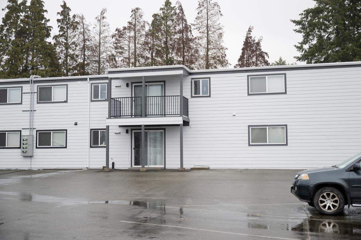 The Melody Apartments has been the source of many issues since a structural fire in 2020, and its remaining tenants continue to face issues, on Monday, March 24, 2025, in Lakewood, Wash.