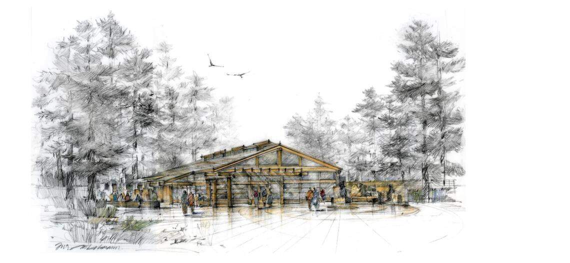 A rendering of Western Washington University’s future House of Healing Longhouse was presented to the Whatcom County Council at its Tuesday, Feb. 22, meeting in Bellingham. WWU President Sabah Randhawa and Tribal Liason Laural Ballew asked for $75,000 in funding to support the completion of the traditional Coast Salish Longhouse. The university is currently engaged with the city of Bellingham to build the Longhouse on city-owned land on the edge of Arboretum Drive across from Sehome High School.