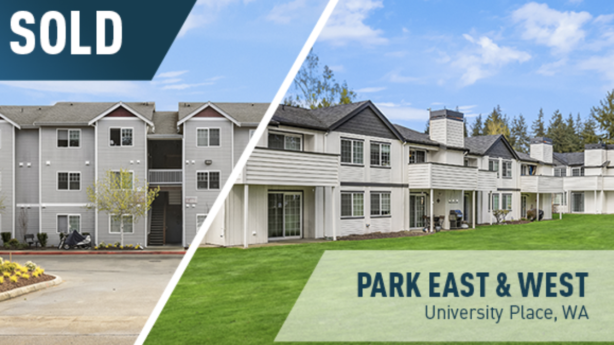 Berkadia Seattle announced the recent sale of Park East and West in University Place.